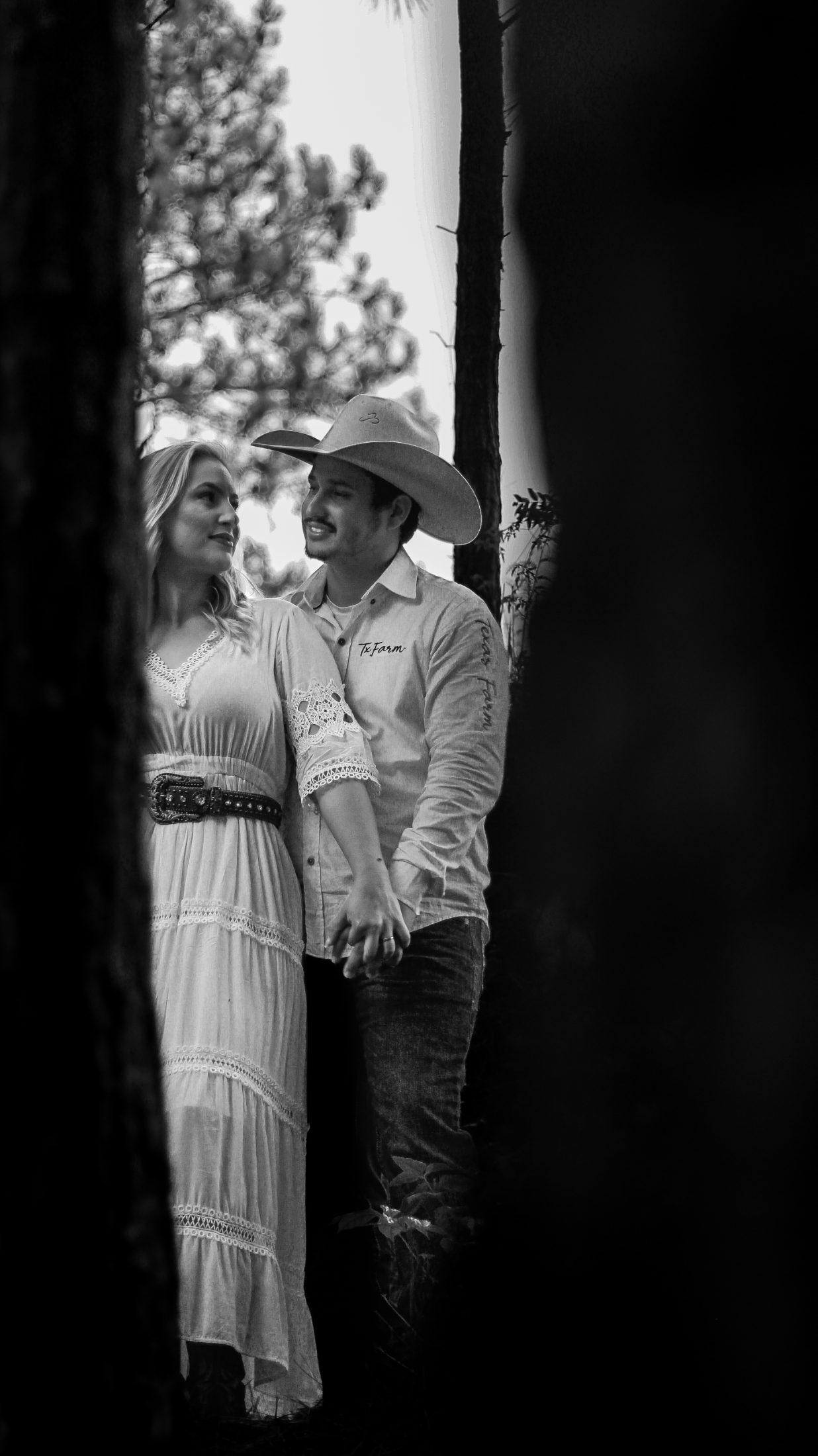 Casal em ensaio fotográfico